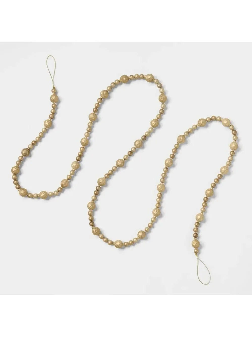 Gold Bead Christmas Garland - Threshold™ designed with Studio McGee